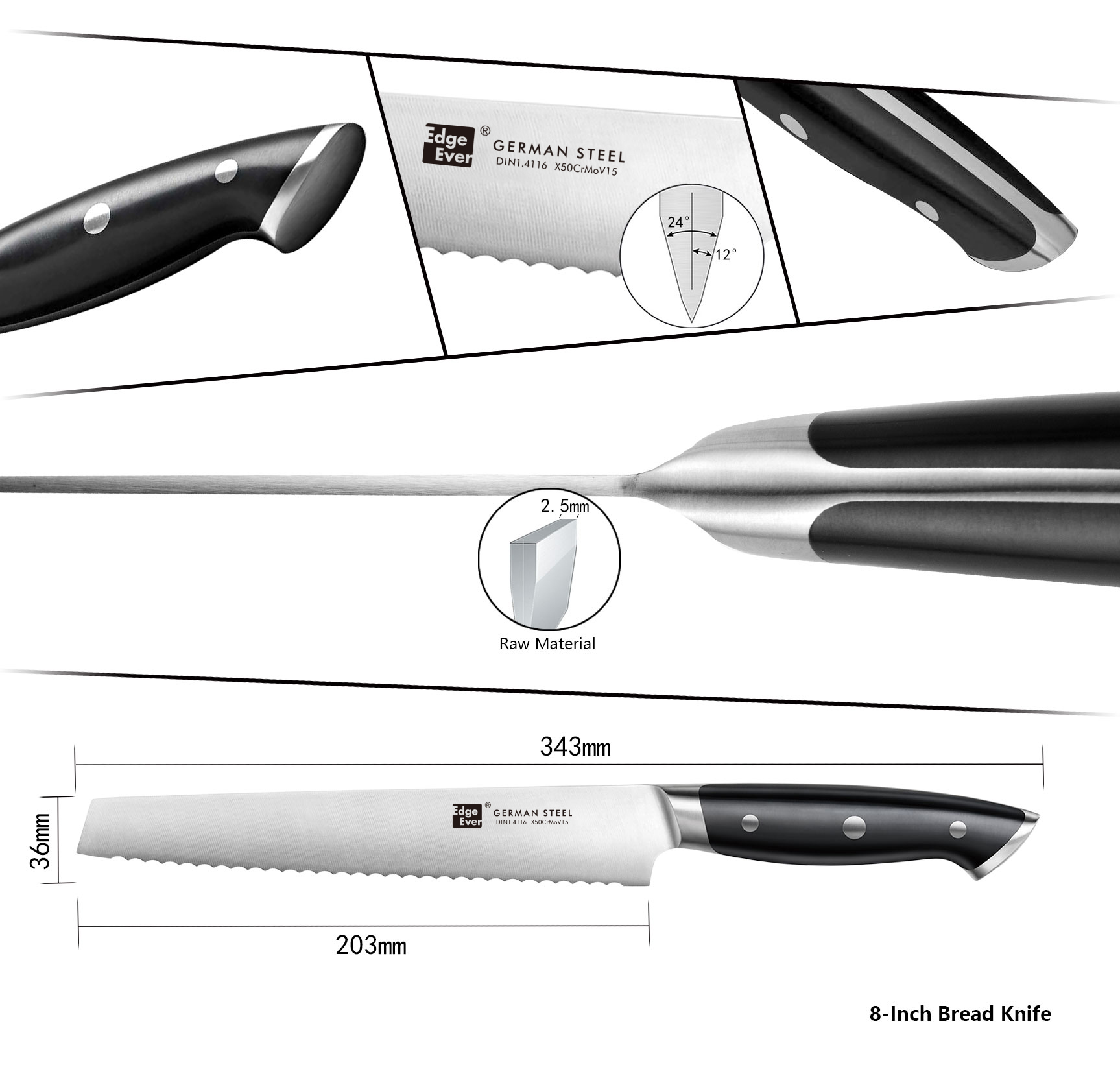 M11 Series Bread Knife